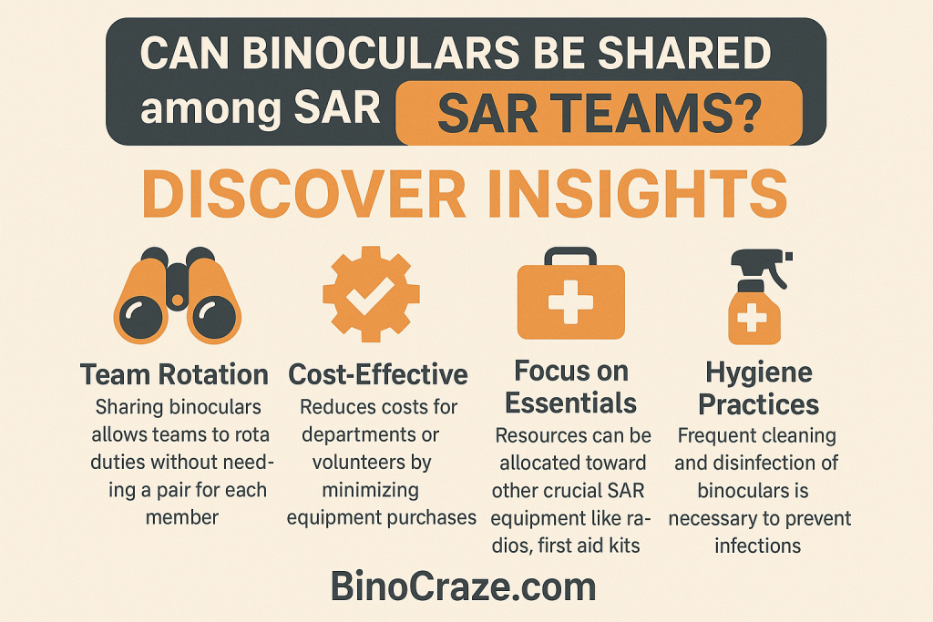 Can Binoculars Be Shared among SAR Teams
