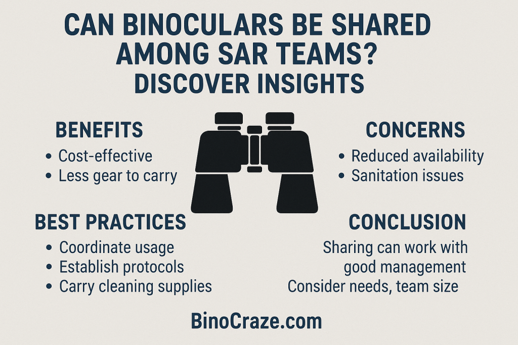 Can Binoculars Be Shared among SAR Teams