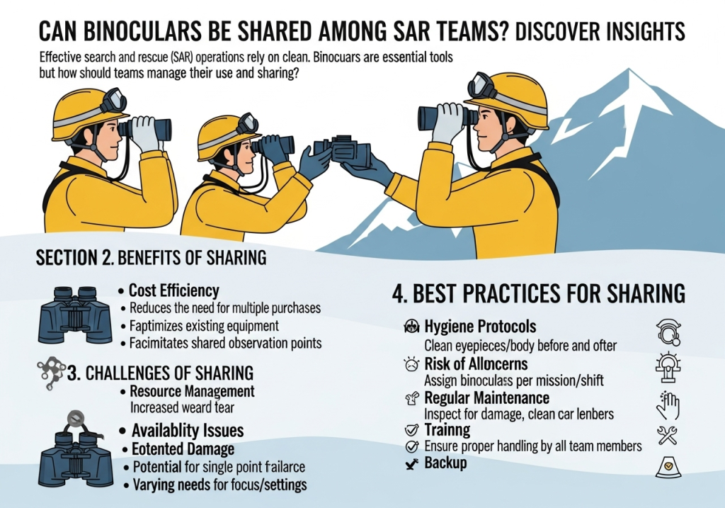 Can Binoculars Be Shared among SAR Teams