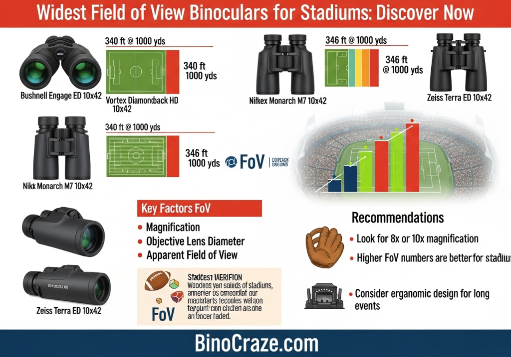 What Binoculars Have the Widest Field of View for Stadiums