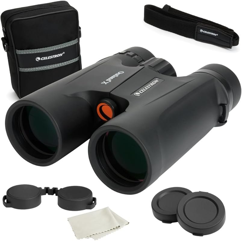 Celestron Outland X 8x42mm Binoculars for Birding, Wide Field of View,