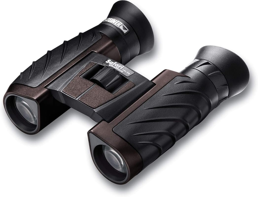 Steiner Safari UltraSharp 10x26 Compact Binoculars for Travel, Hiking,