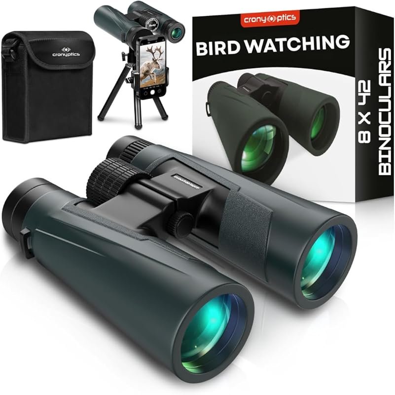 VULNESS 8x42 High Powered Binoculars for Bird Watching, Hunting, Adult