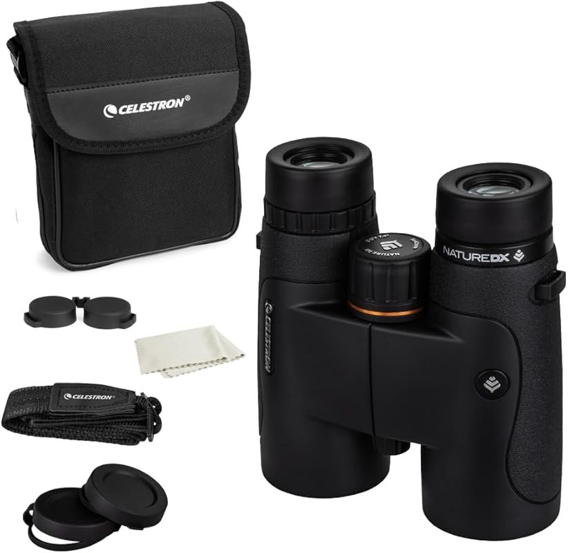 Celestron Nature DX 8x42 Birding Binoculars, Wide Field of View, Water