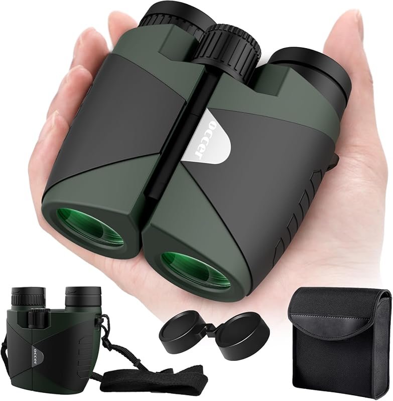 Occer 15x30 Compact High Powered Binoculars for Adults and Kids, Light