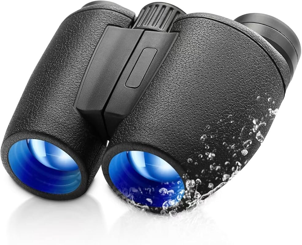 High Power 8x30 Binoculars: Compact, Waterproof, Ideal for Travel, Hun