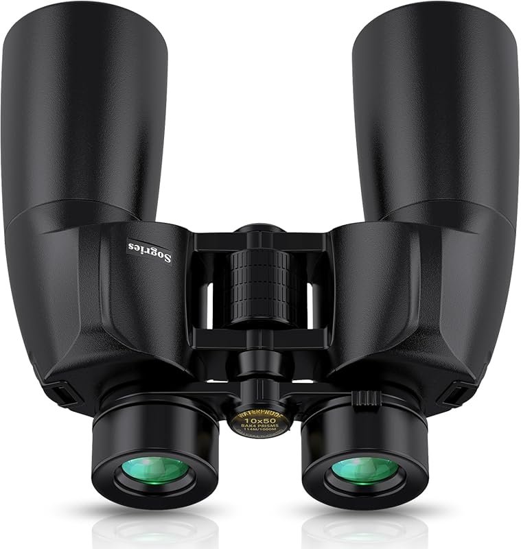 10x50 HD Binoculars for Adults: Waterproof, Fogproof, BAK4 Prism Optic