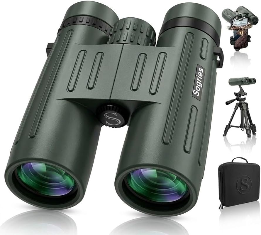 14x45 High Powered Binoculars for Adults: Waterproof with Metal Phone 