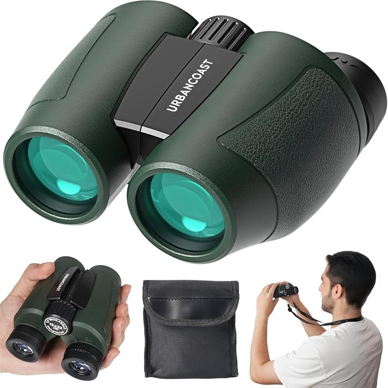 12x32 Compact Binoculars for Adults: High Powered, Lightweight, Waterp