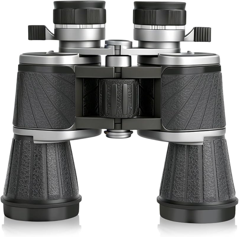 10x50 Professional Binoculars: Dual Eyepiece Adjustment, BaK4 FMC Lens