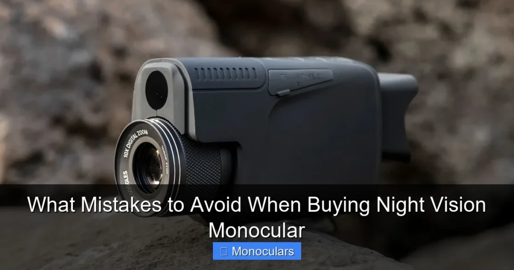 What Mistakes to Avoid When Buying Night Vision Monocular