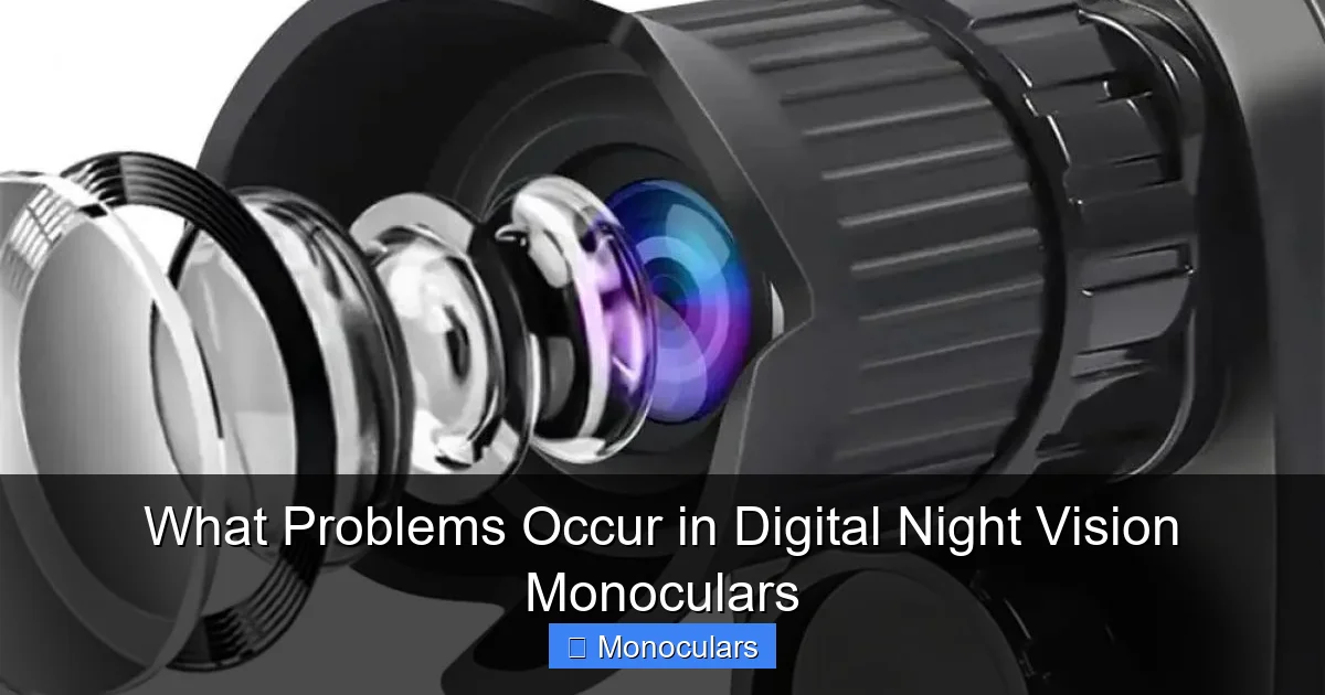 What Problems Occur in Digital Night Vision Monoculars