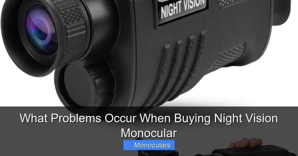 What Problems Occur When Buying Night Vision Monocular