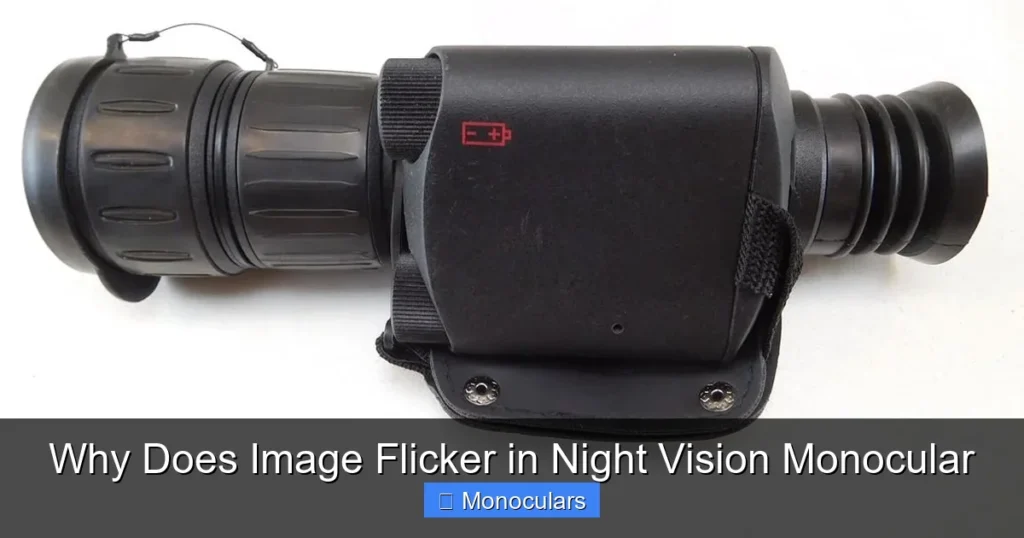 Why Does Image Flicker in Night Vision Monocular
