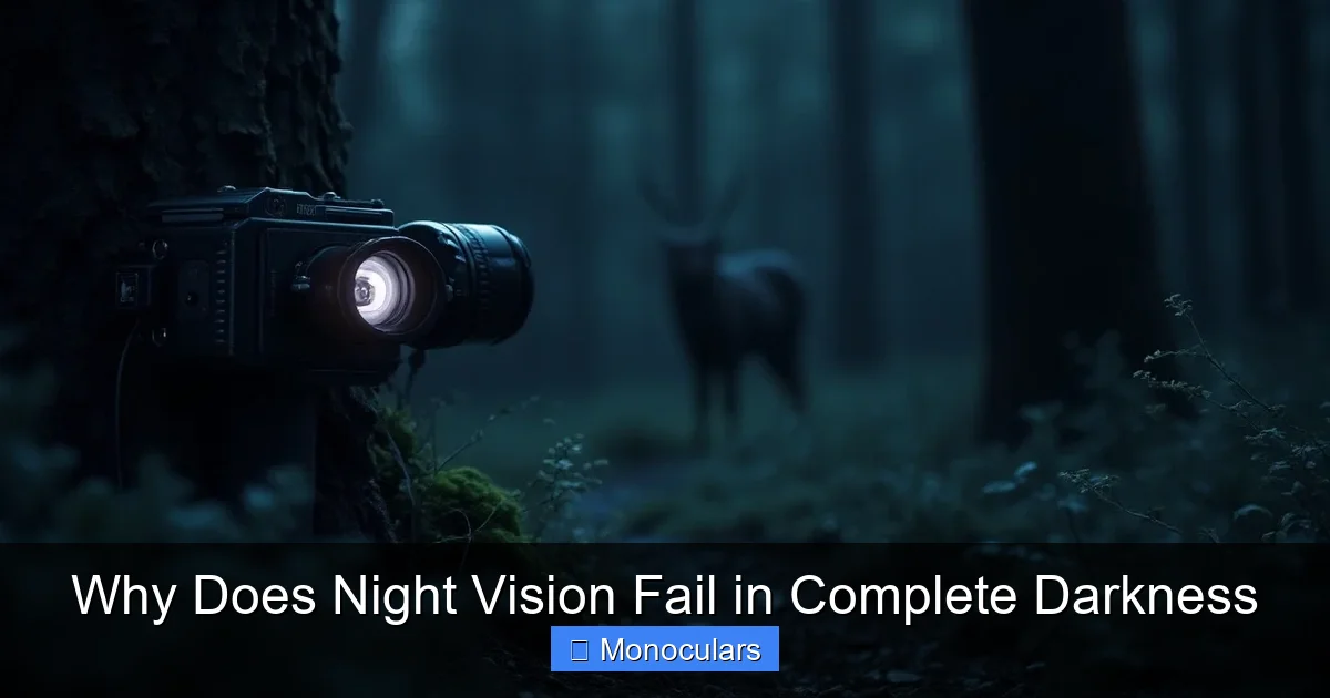 Why Does Night Vision Fail in Complete Darkness