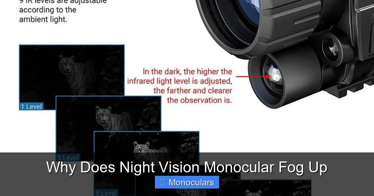 Why Does Night Vision Monocular Fog Up