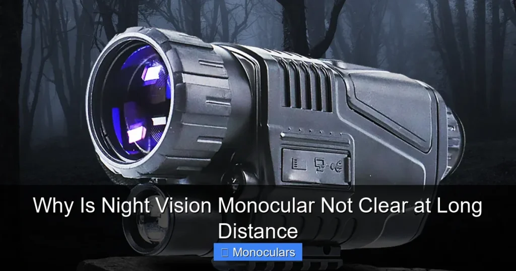 Why Is Night Vision Monocular Not Clear at Long Distance